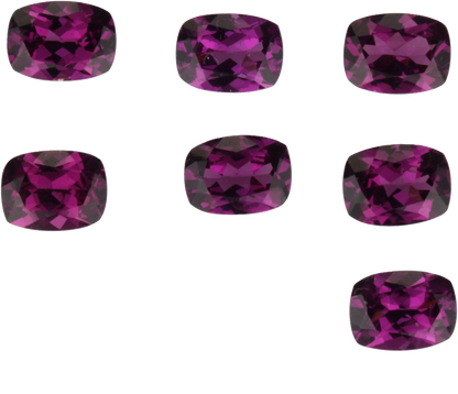 8x6mm Cushion Purple Garnet