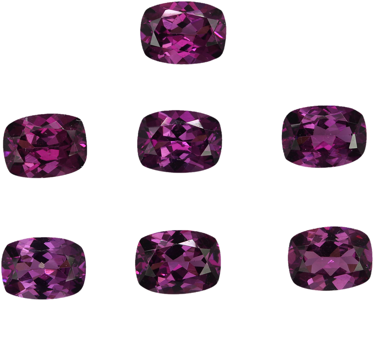 8x6mm Cushion Purple Garnet