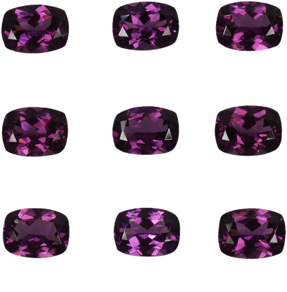 8x6mm Cushion Purple Garnet