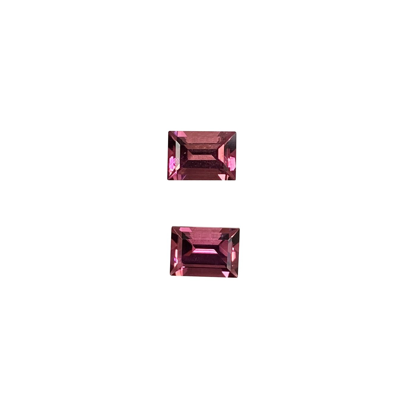 7x5mm Baguette Deep Pink Tourmaline