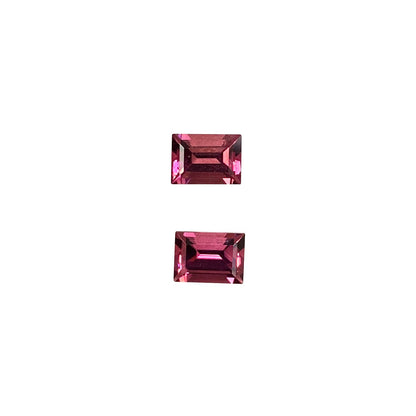 7x5mm Baguette Deep Pink Tourmaline