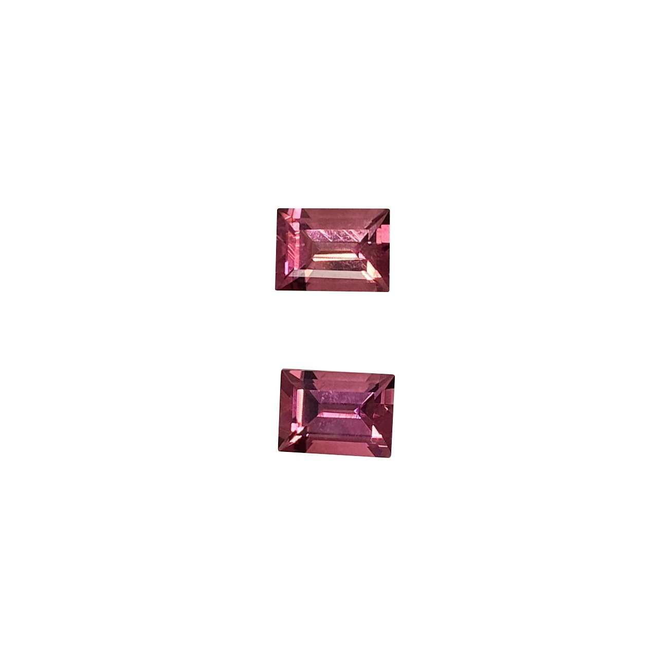 7x5mm Baguette Deep Pink Tourmaline