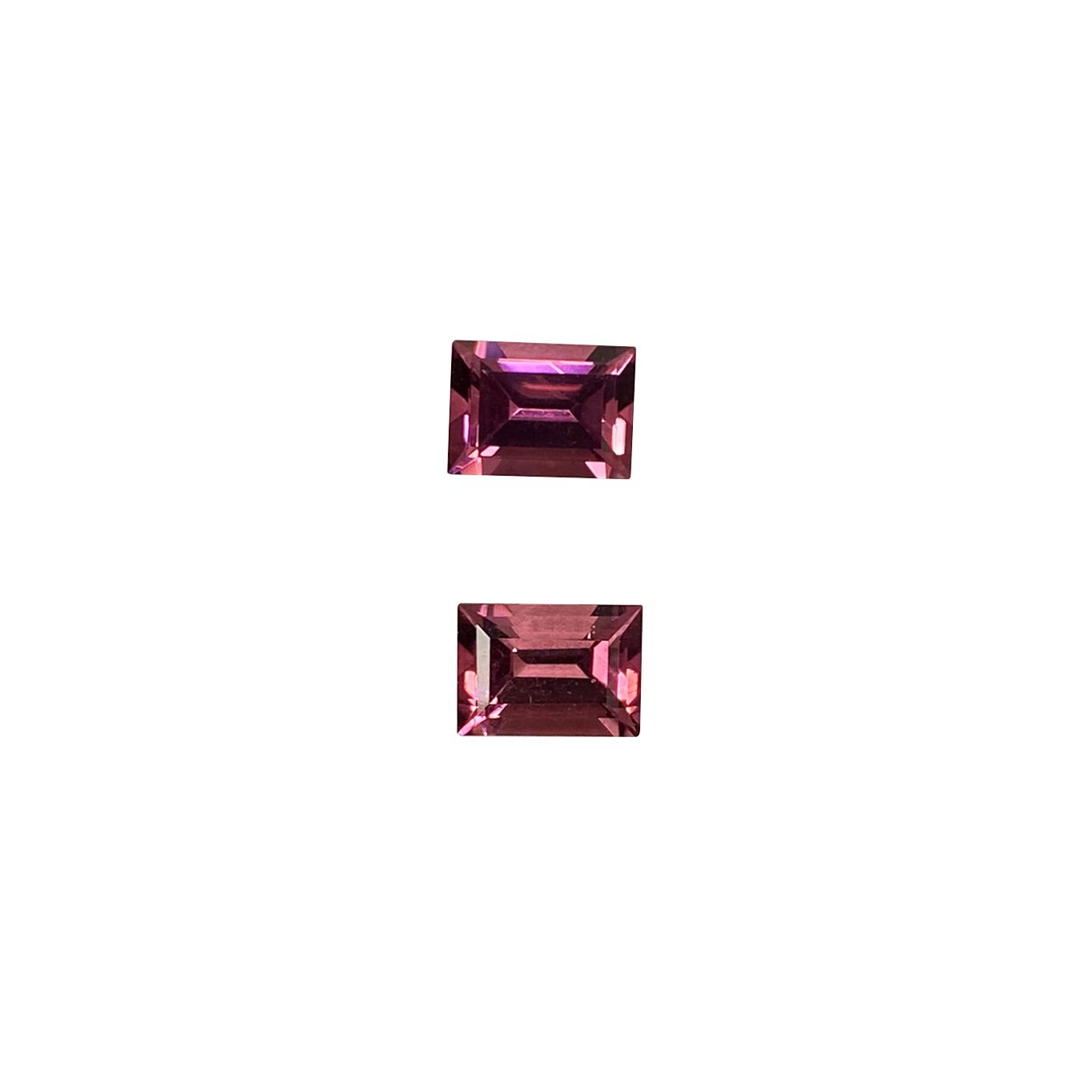 7x5mm Baguette Deep Pink Tourmaline