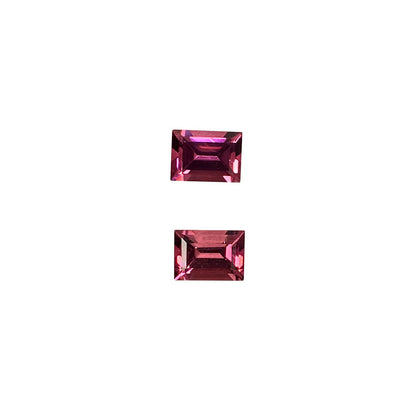 7x5mm Baguette Deep Pink Tourmaline