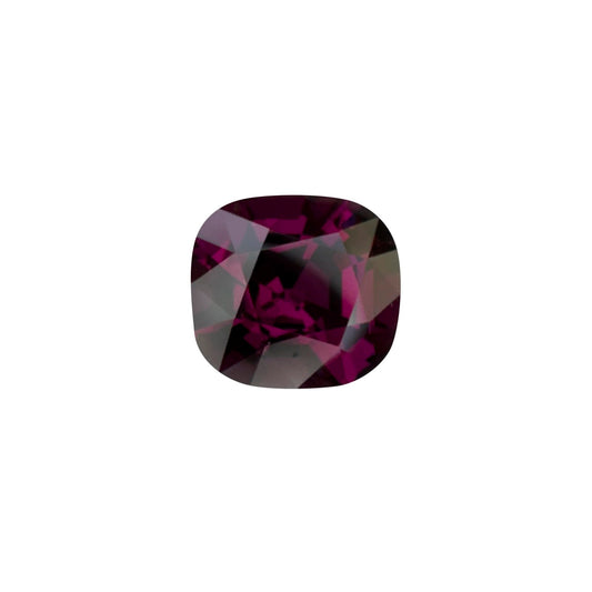 4.3ct Cushion Open Burgundy Rhodolite