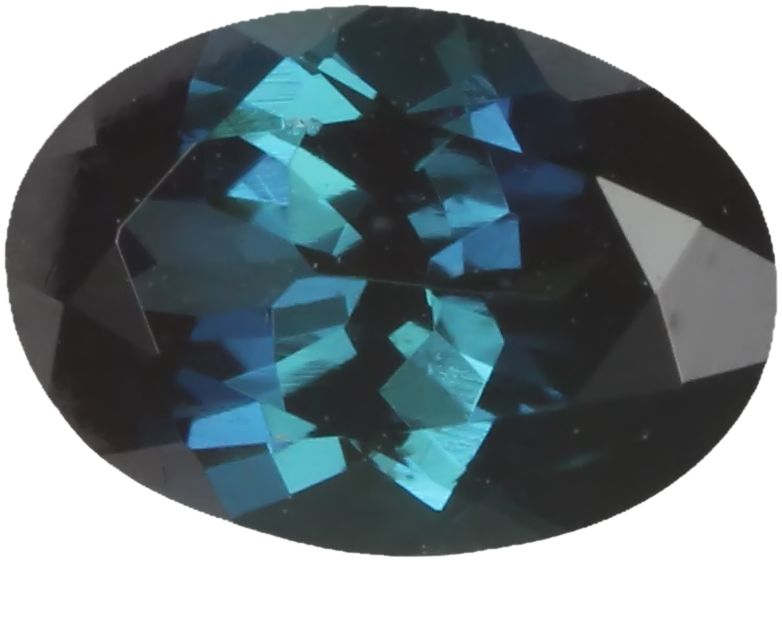 6.9x5mm Oval Medium Blue Tourmaline