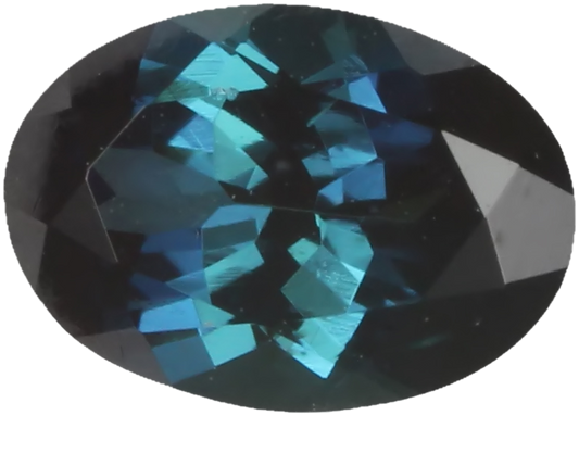 6.9x5mm Oval Medium Blue Tourmaline
