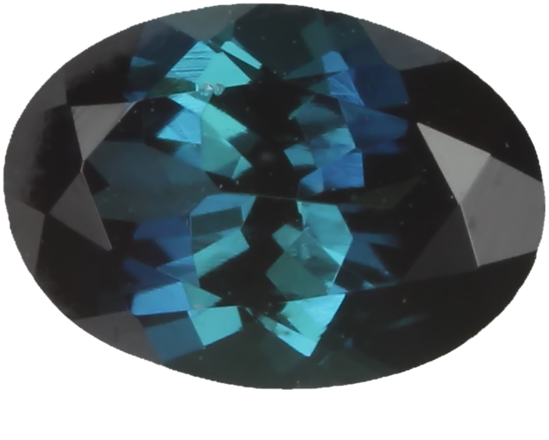 6.9x5mm Oval Medium Blue Tourmaline