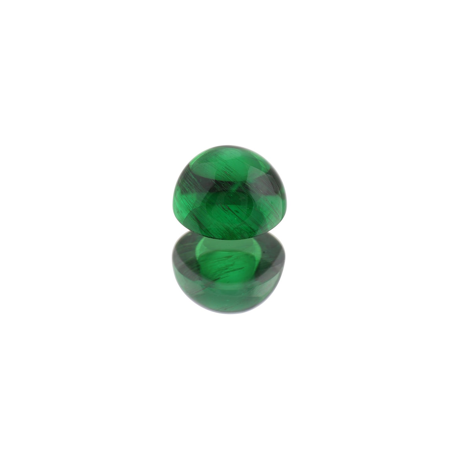 3.5ct Round Cab Fine Intense Green Tsavorite
