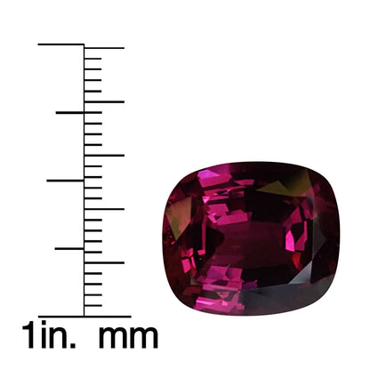15.59ct Cushion AAA Color Rhodolite