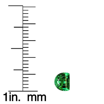 1.17ct Half Moon Bright Green Tsavorite