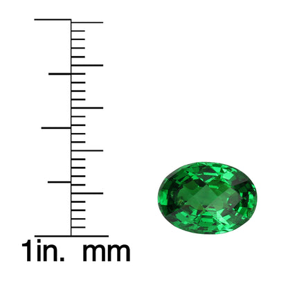 5.46ct Oval Fine Intense Green Tsavorite