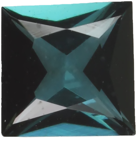 5.5mm Princess Cut Deep Blue Tourmaline