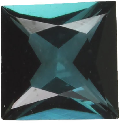 5.5mm Princess Cut Deep Blue Tourmaline
