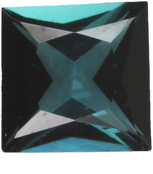 5.5mm Princess Cut Deep Blue Tourmaline