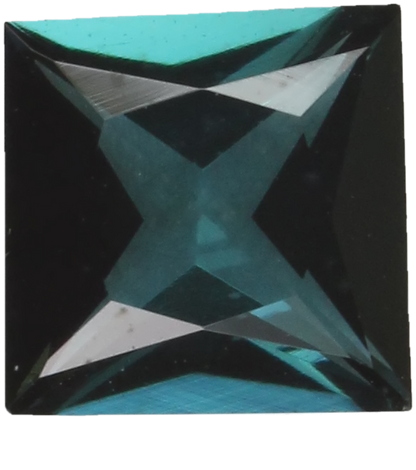 5.5mm Princess Cut Deep Blue Tourmaline