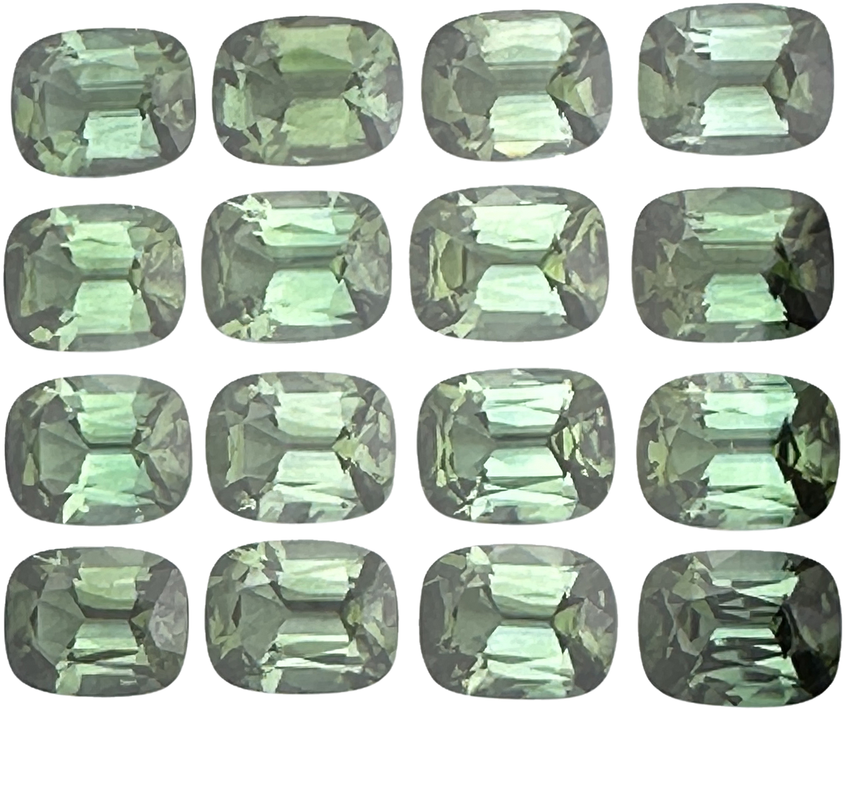 9x7mm Cushion Green Tourmaline