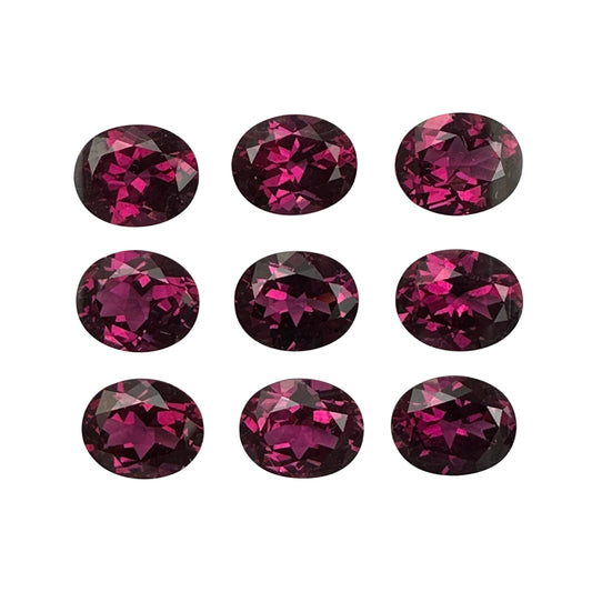 11x9mm Oval Open Burgundy Rhodolite