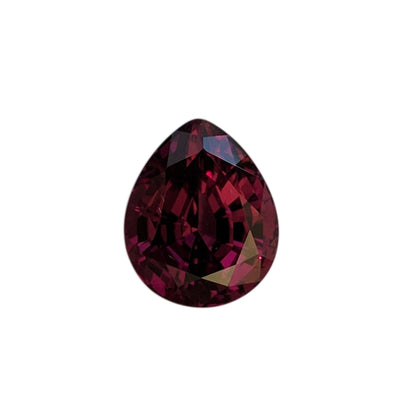 8.1ct Pear Shape Open Burgundy Rhodolite