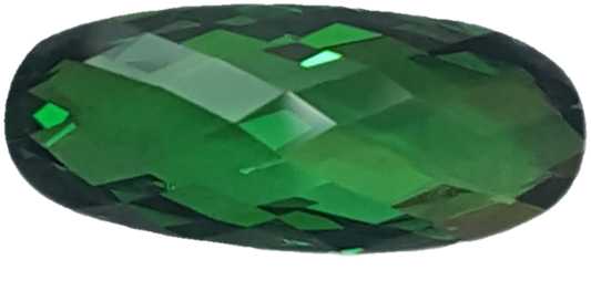 3.4ct Cushion Checkerboard Cut Tsavorite