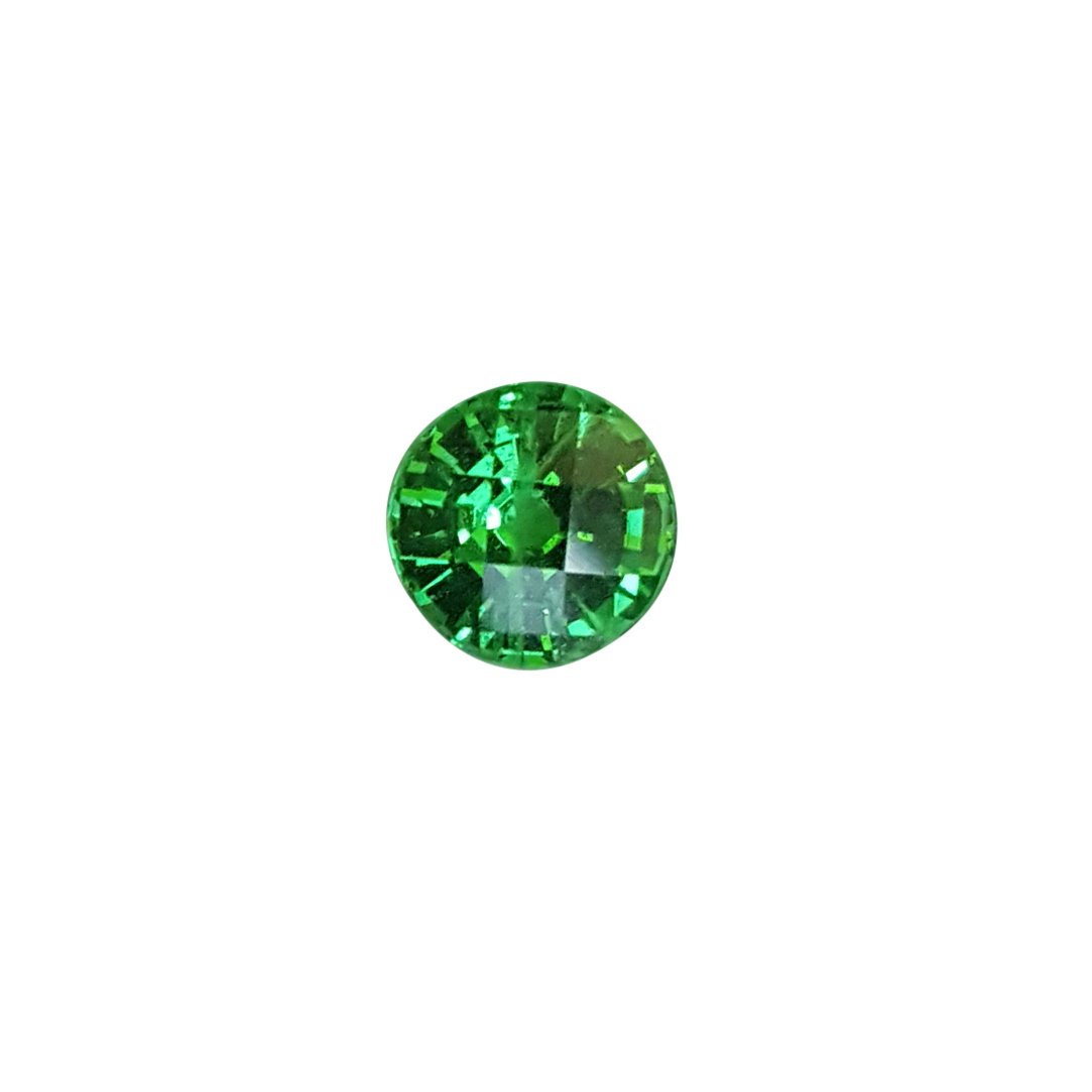 6.5mm Round Bright Green Tsavorite
