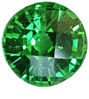 6.5mm Round Bright Green Tsavorite
