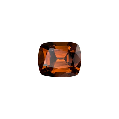3.42ct Cushion Deep Orange Malaya Garnet