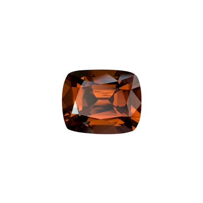 3.42ct Cushion Deep Orange Malaya Garnet