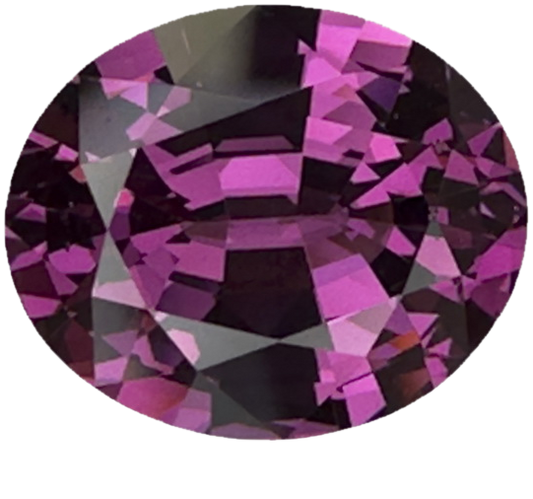 3.21ct Oval Light Color Rhodolite