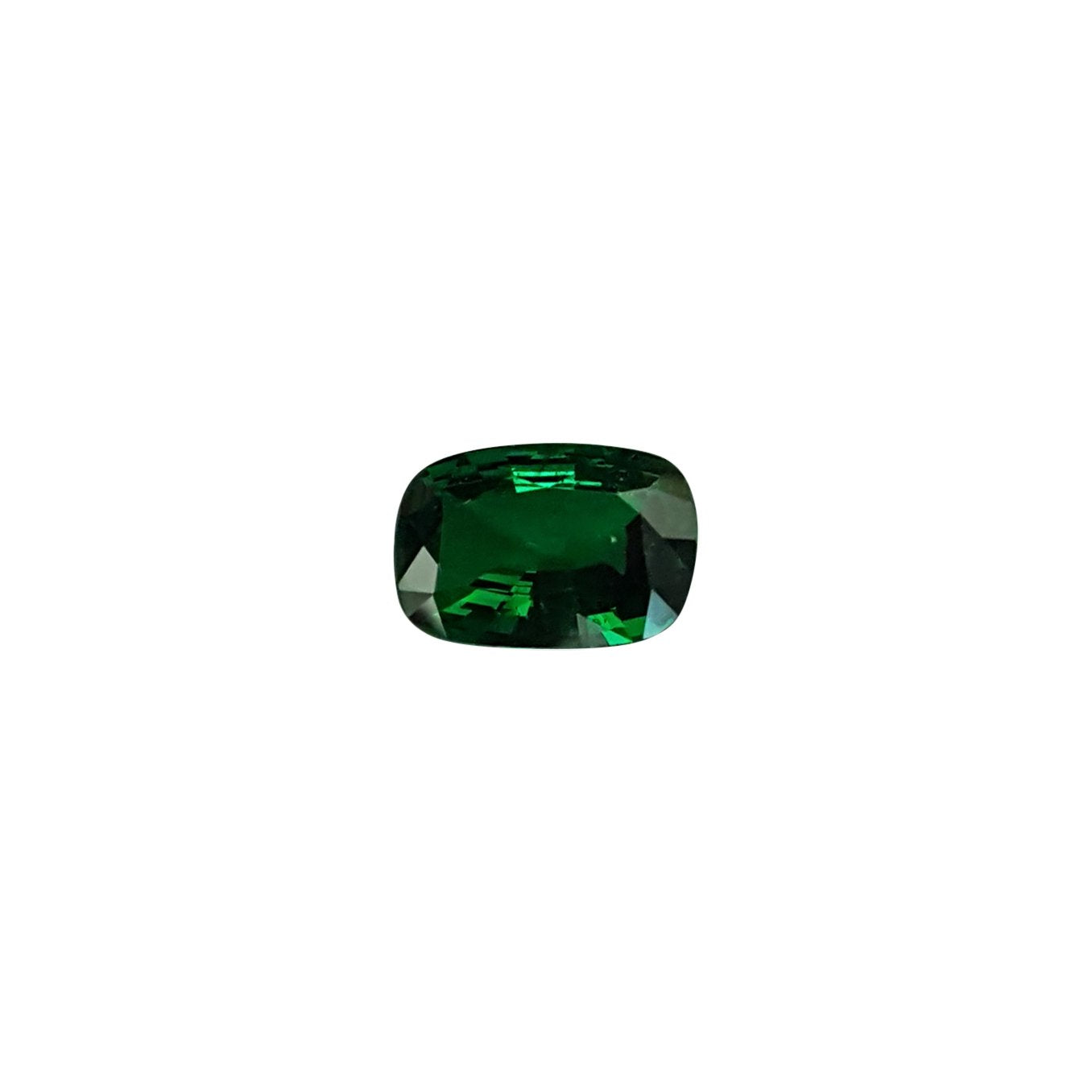 Cushion Bright Intense Green Tsavorite