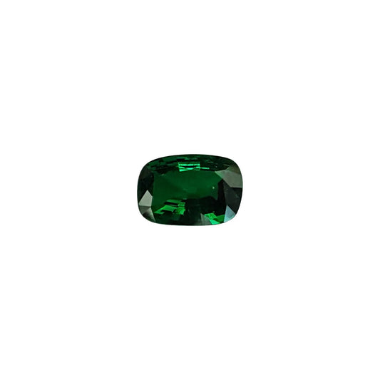 Cushion Bright Intense Green Tsavorite