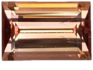 2.16ct Baguette Cognac Tourmaline