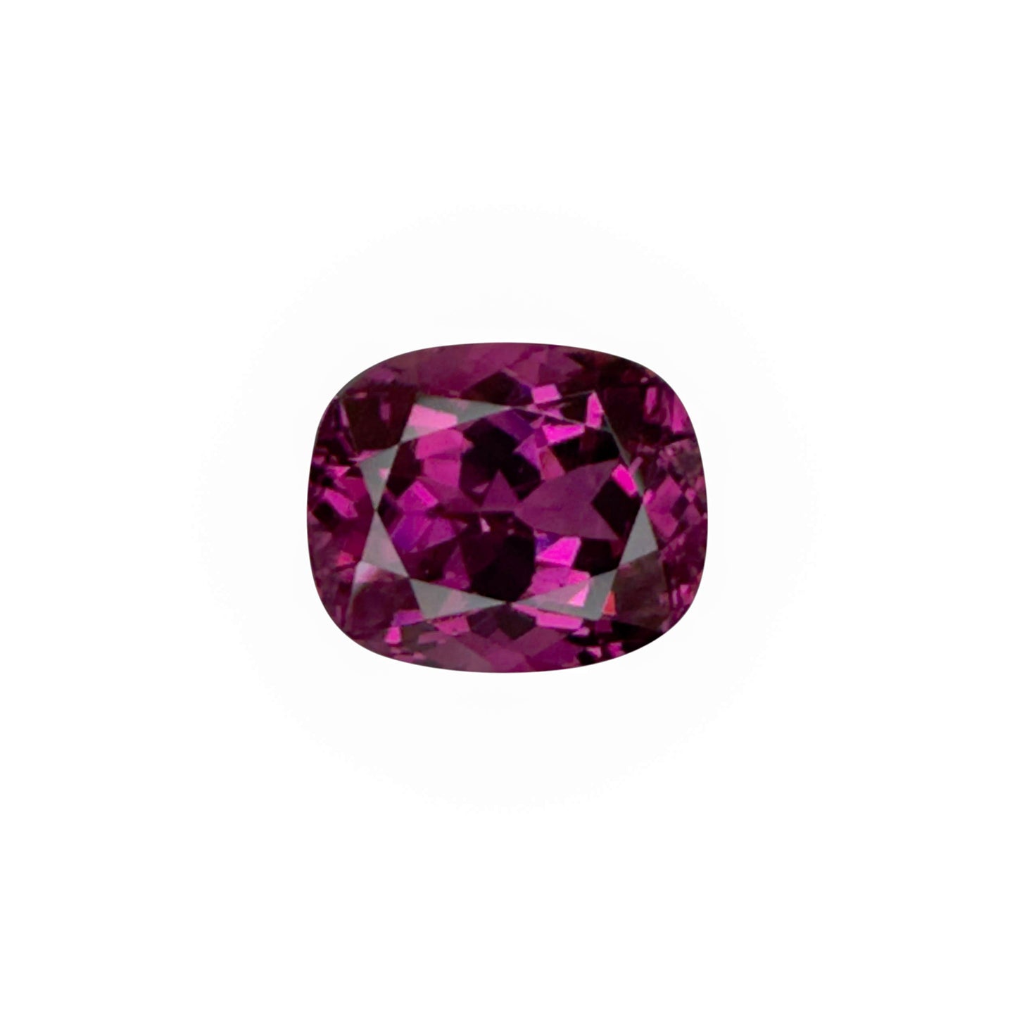 6.82ct Cushion Open Burgundy Rhodolite