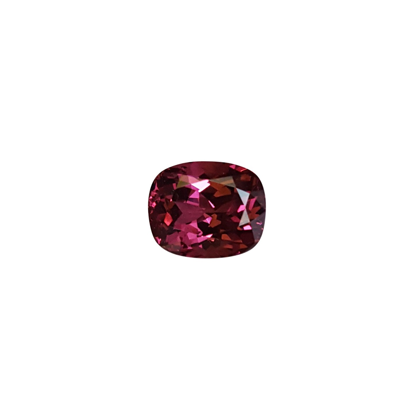 6.82ct Cushion Open Burgundy Rhodolite