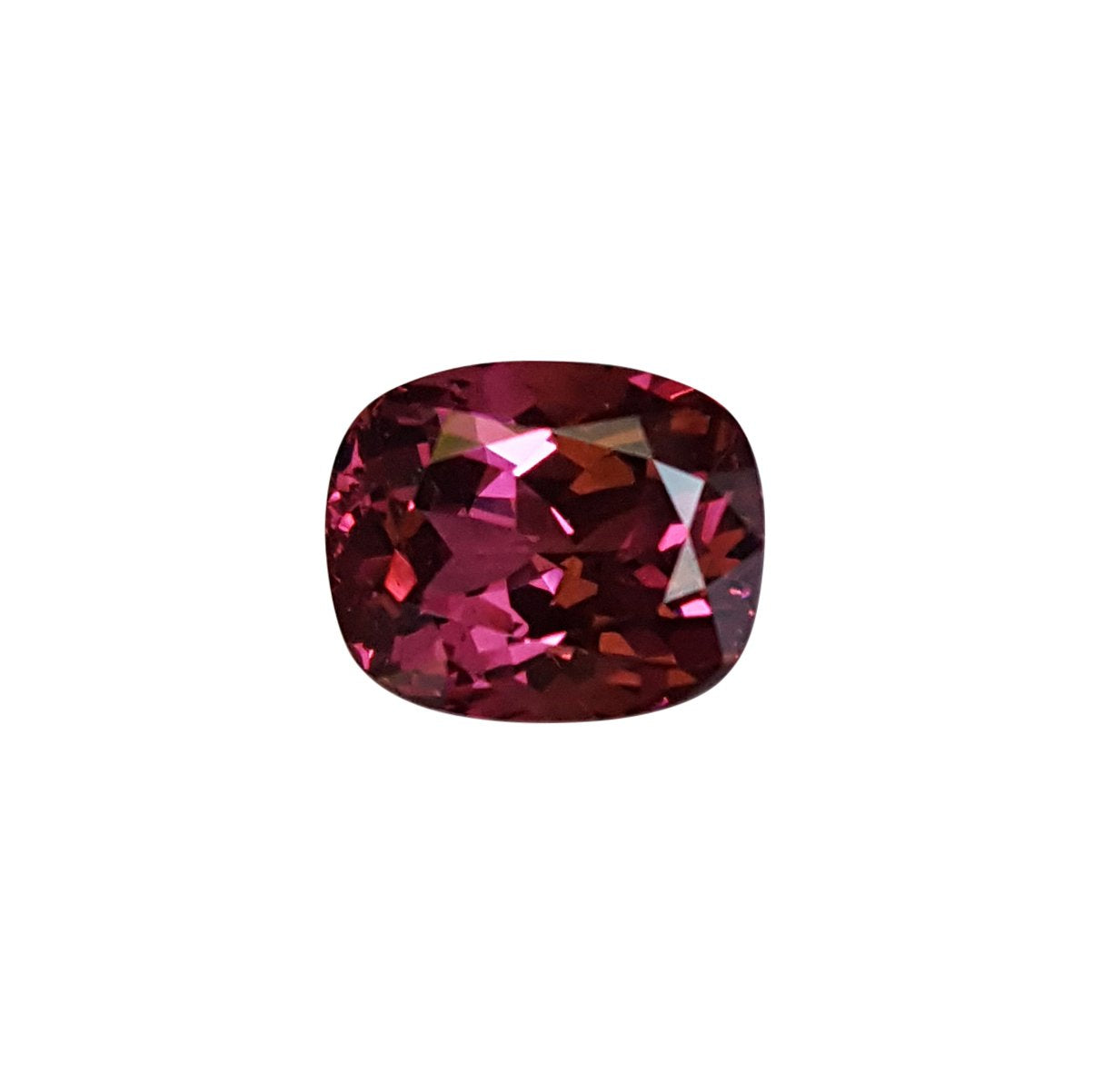 6.82ct Cushion Open Burgundy Rhodolite