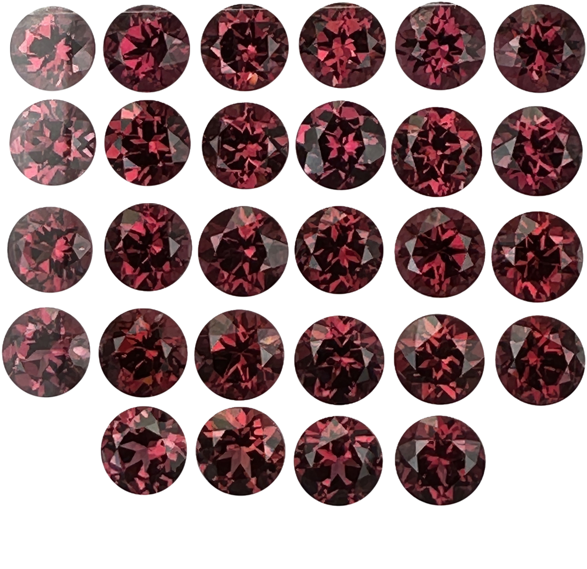 6mm Round Rhodolite