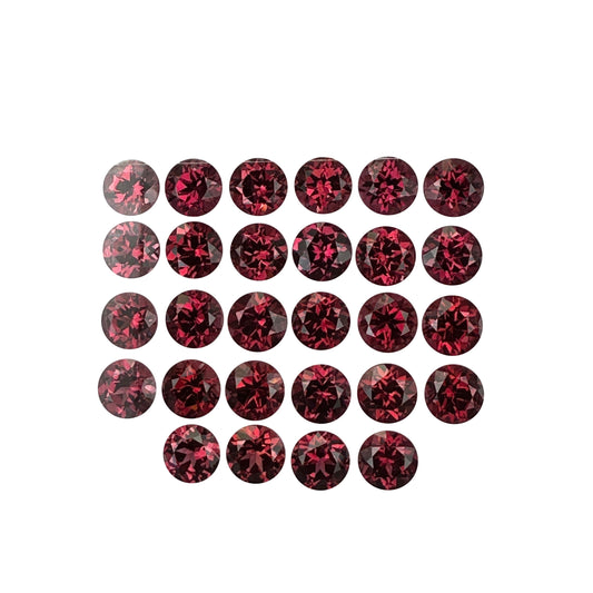 6mm Round Rhodolite