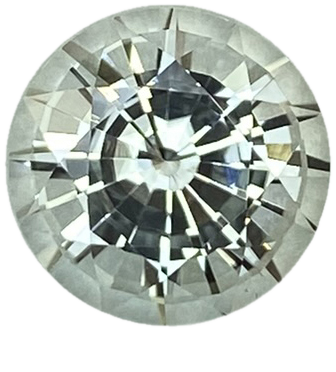 3.17ct Round Colorless Tourmaline