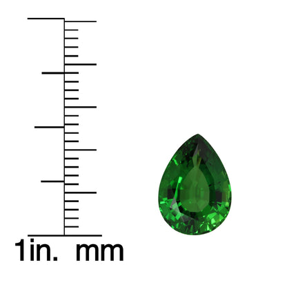 4.04ct Pear Shape Fine Green Chrome Tourmaline