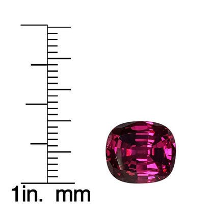 6.4ct Cushion AAA Color Rhodolite