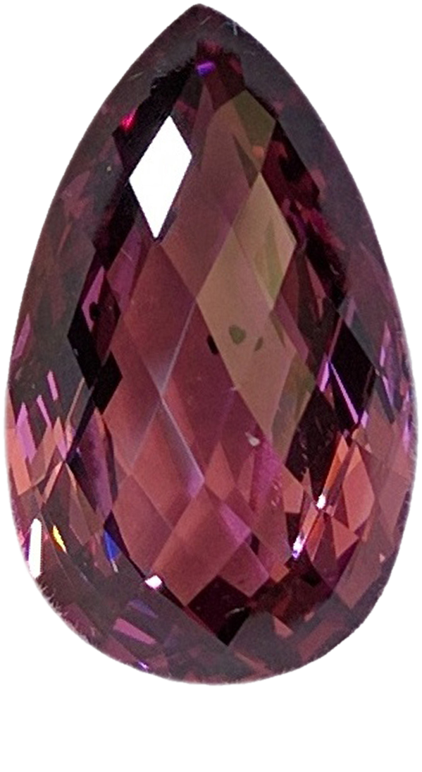 9.67ct Briolette Light Pink Rhodolite
