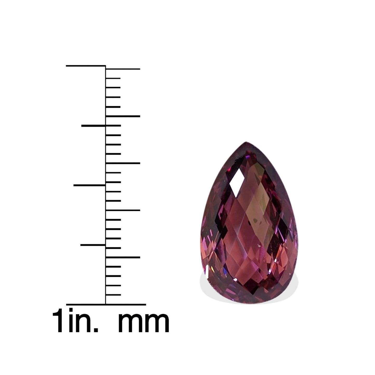 9.67ct Briolette Light Pink Rhodolite