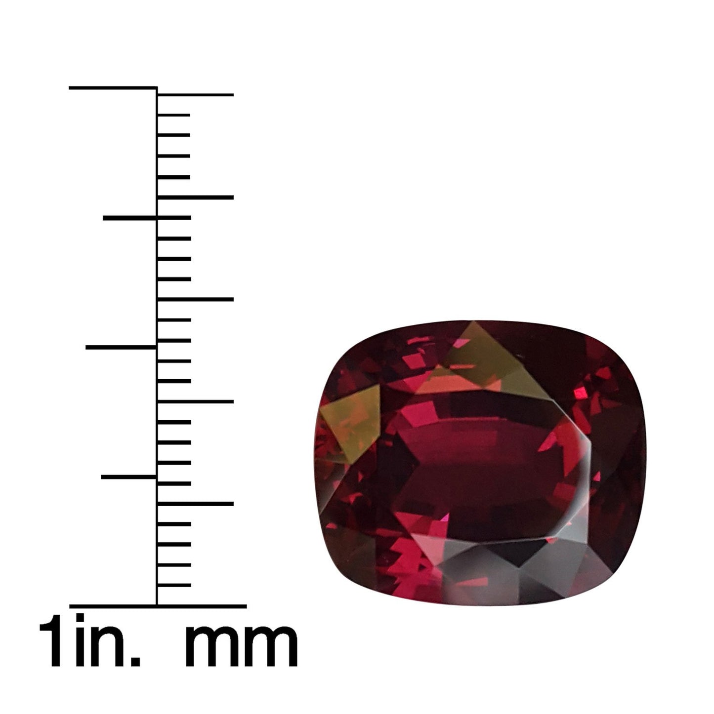 15.63ct Cushion AAA Color Rhodolite