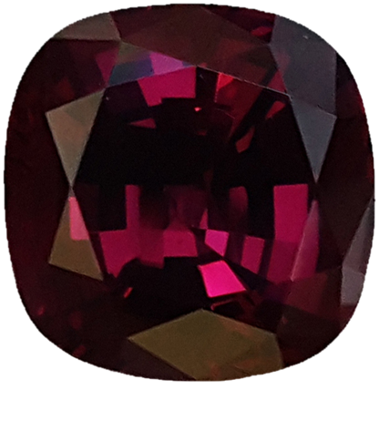 6.73ct Cushion Purple Rhodolite