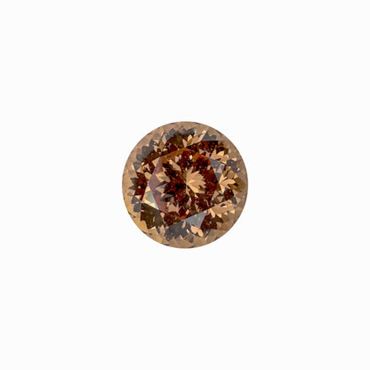10.6mm Round Copper  Malaya Garnet