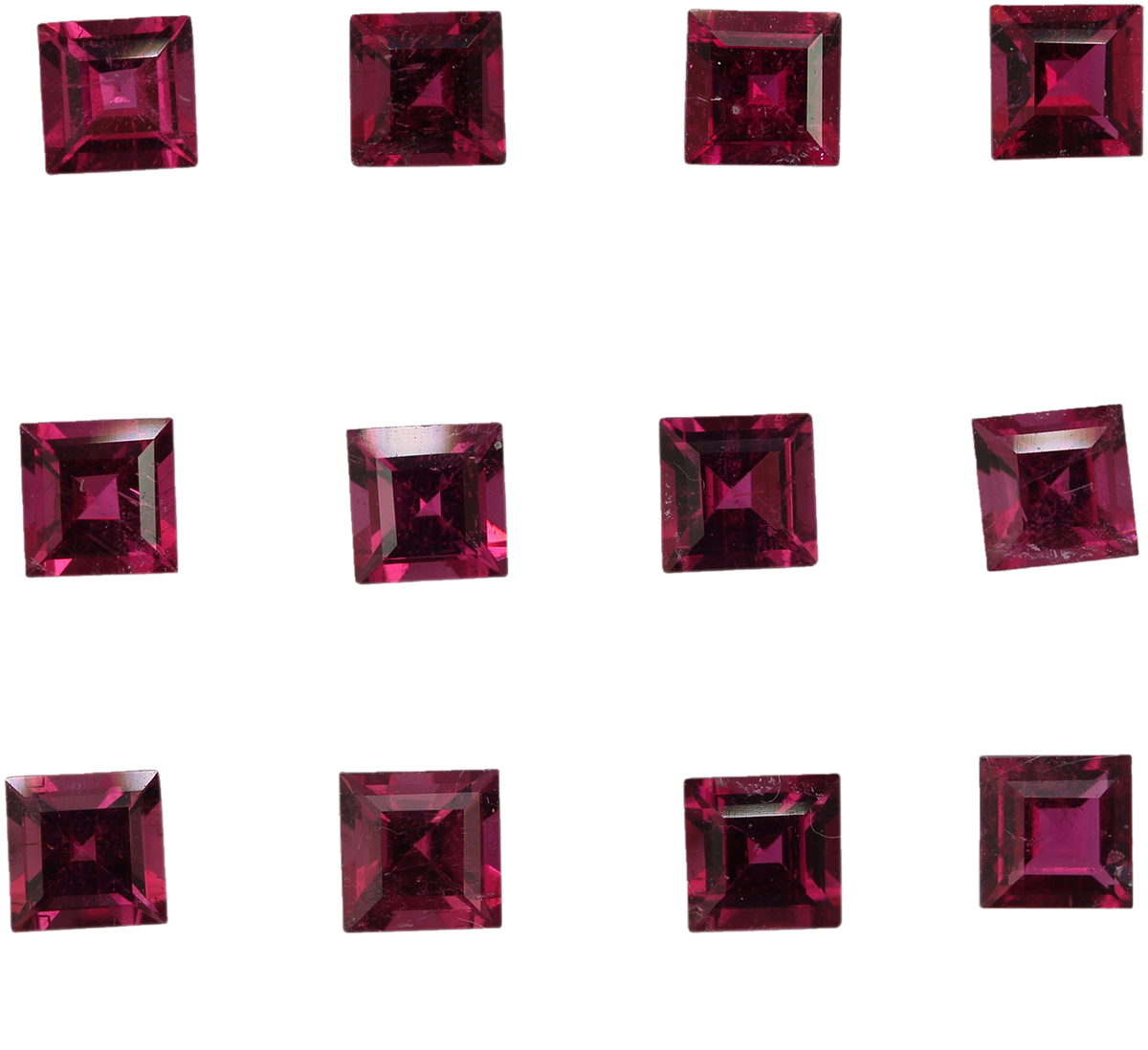 5mm Square Rubellite