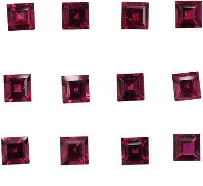 5mm Square Rubellite