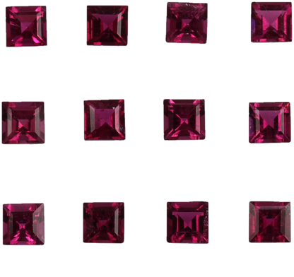 5mm Square Rubellite