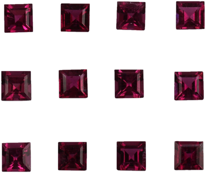 5mm Square Rubellite