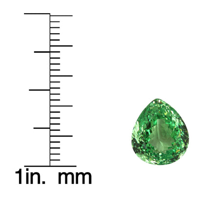 4.97ct Pear Shape Mint Garnet
